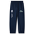 Navy blue University of New Hampshire Cuffed Hem Stadium Pant by Canterbury featuring an elastic waistband, cuffed hems, and white logo graphics on the legs.