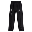 The Highlanders Rugby NC Cuffed Hem Stadium Pant by Canterbury, designed by EMB Canterbury, is perfect for the rugby pitch with its black color, elastic waistband, cuffed hem and ankles, and adorned with both the Canterbury of New Zealand and World Rugby logos.