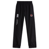 The EMB Canterbury Southern Pines Youth Rugby Cuffed Hem Stadium Pant features an elastic waistband, cuffed hem, and boasts two logos: "Canterbury of New Zealand" and a red/black shield emblem. These versatile track pants suit both casual wear and athletic pursuits.