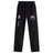 The Society of Iowa Rugby Referees Cuffed Hem Stadium Pant by Canterbury from EMB Canterbury features black athletic pants with an elastic waistband and cuffs, highlighted by a Canterbury of New Zealand logo and a colorful circular emblem on the front right thigh, delivering the comfort and style synonymous with classic rugby stadium pants.