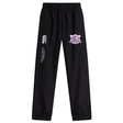 Western Carolina University Cuffed Hem Stadium Pant by Canterbury in black with a cuffed hem, a white logo on the right leg, and a purple and white team crest on the left hip.