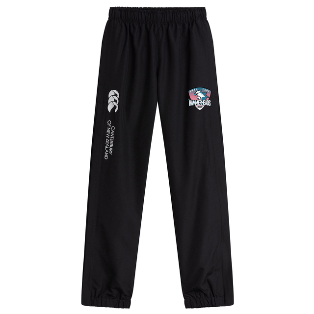 The SWFL Lady Hammerheads Cuffed Hem Stadium Pant by WRS Canterbury features an elastic waistband, cuffed hem for comfort, and Canterbury branding, making these women's rugby pants ideal for a sporty look.