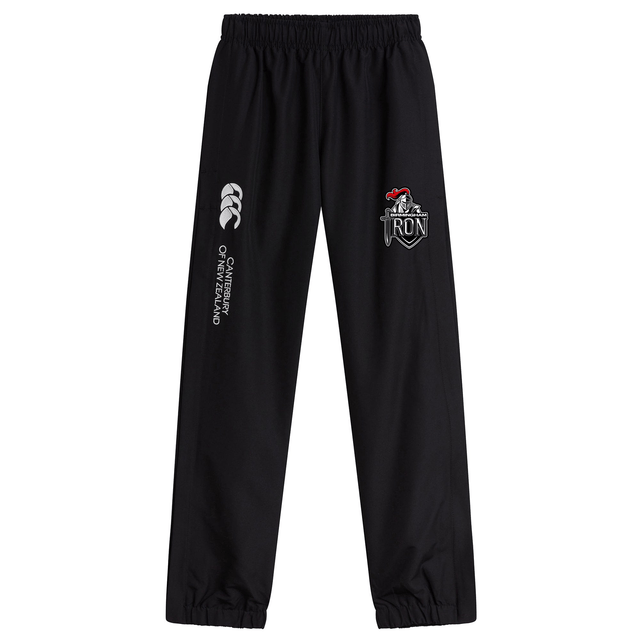 These Birmingham Iron Women's Football Cuffed Hem Stadium Pants by EMB Canterbury feature an elastic waistband, cuffs, and team logo—perfect for stadium wear.