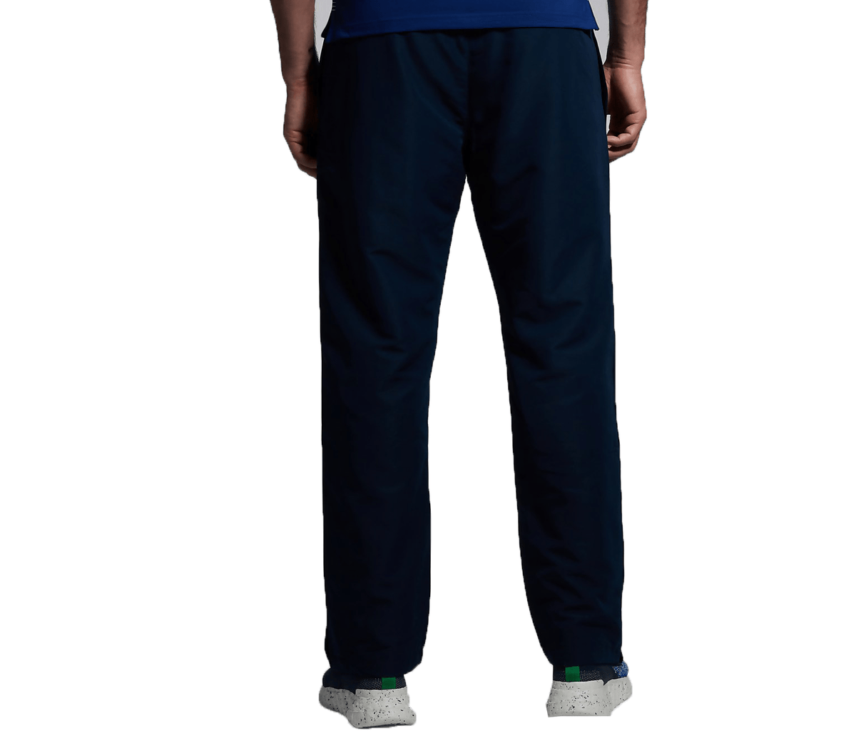 A man in a blue shirt and Canterbury CCC Uglies Open Hem Stadium Pant.