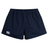 A Canterbury navy rugby shorts with a white logo on the side.