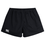 A Canterbury Professional Cotton Short with a white logo on the side.