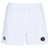 Snoqualmie Valley Wildcats Player's Drill Short by Canterbury, crafted from recycled fabric, showcases a black and red circular logo on the right, complemented by an EMB Canterbury logo on the left. These shorts blend sustainability with style, ideal for eco-conscious athletes.