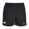 The Snoqualmie Valley Wildcats Player's Drill Short by EMB Canterbury has a logo on the left and a "Wincanton" badge on the right, made from recycled fabric for eco-friendliness.