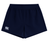 Navy blue Canterbury Tournament Shorts featuring an elastic waistband and a white logo on the left leg.