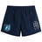 The Minneapolis Mayhem Rugby Tactic Short by Canterbury is a lightweight men’s rugby short in navy blue, featuring the EMB Canterbury logo on the right leg and a Minneapolis Mayhem Rugby badge on the left.