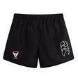 The EMB Canterbury Superior Rugby Club Tactic Short features an elastic waistband, "Superior Rugby" logo on the left leg, and a white graphic on the right. Lightweight and perfect for any gym training session.