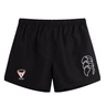 The EMB Canterbury Superior Rugby Club Tactic Short features an elastic waistband, "Superior Rugby" logo on the left leg, and a white graphic on the right. Lightweight and perfect for any gym training session.