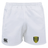 The Gotham Knights Advantage Rugby Shorts by Canterbury feature an elastic waistband, with a black Canterbury logo on the left leg and a yellow and black GKRFC crest on the right leg. These white athletic rugby shorts from EMB Canterbury are crafted with moisture-wicking fabric to keep you comfortable.
