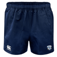 Milwaukee Barbarians Rugby Advantage Rugby Shorts by EMB Canterbury feature an elastic waistband, Canterbury logo on the left leg, Barbarians crest on the right leg, and moisture-wicking fabric for comfort on and off the field.