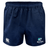 The NC Rugby Academy - Megalodons Advantage Rugby Shorts by EMB Canterbury feature a navy blue design, elastic waistband, white Canterbury logo, and academy emblem for comfort and moisture wicking during performance.