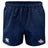 The Capital Selects Player's Drill Short by EMB Canterbury, in navy blue, is made from recycled fabric and features an embroidered logo on the right leg with a Canterbury logo on the left leg.