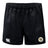 Image of the black UW-Milwaukee Player's Drill Shorts from EMB Canterbury, made from recycled fabric with an elastic waistband, featuring a small logo on the left leg and the Canterbury brand logo on the right.