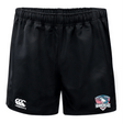 SWFL Lady Hammerheads Advantage Rugby Shorts by WRS Canterbury feature the iconic logo on the left leg, "NWLQ LADY HAMMERHEADS RUGBY" on the right, and moisture-wicking fabric for comfort on and off the field.