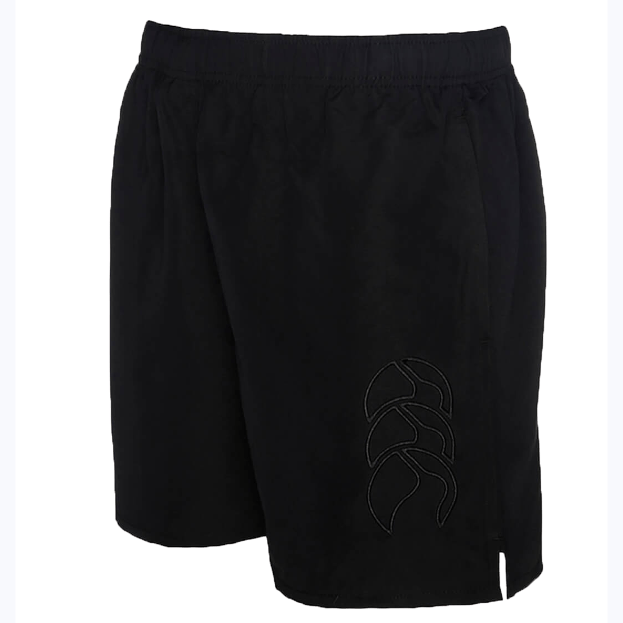 A Canterbury Tonal Tactic Short, made of polyester, with the Canterbury logo on it.