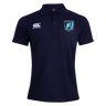 The Minneapolis Mayhem Rugby Waimak Polo by EMB Canterbury features the iconic Canterbury rugby polo logo on the right chest and a “Minneapolis Mayhem” crest on the left chest, showcased against a plain white background.