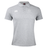 The Highlanders Rugby NC Waimak Polo by Canterbury is a grey rugby polo shirt featuring a collar and short sleeves. It includes the EMB Canterbury logo on the right chest and an embroidered insignia on the left chest, made from a comfortable cotton-polyester blend.
