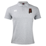 Grey Aging Alabama Rugby Players Waimak Polo by Canterbury featuring an Alabama state outline logo with a harpist silhouette.