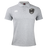 Grey ICRON Waimak Polo by Canterbury in a short-sleeved style with a button placket and a chest logo.