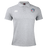 The SWFL Lady Hammerheads Waimak Polo by WRS Canterbury features a light grey design, three-button collar, white Canterbury logo on the right chest, and Hammerheads team logo on the left—ideal for fans and players.