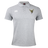 Introducing the Hornets Rugby Club 1977 Waimak Polo by EMB Canterbury—a light grey short-sleeve men's polo featuring a three-button collar, iconic white Canterbury logo, and hornet emblem on the chest. This classic piece seamlessly combines athletic comfort with timeless rugby style in true Canterbury tradition.