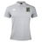 The Lewis County Elks Waimak Polo by Canterbury is a light gray polo with a collar, featuring the EMB Canterbury logo on the right chest and an embroidered Elks logo with an elk head on the left chest.