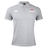 The USA Para Powerlifting Waimak Polo by EMB Canterbury is a light grey men’s rugby shirt with "USA Para Powerlifting" and a flag graphic on the right chest, plus a white Canterbury logo on the left. Classic Canterbury rugby polo inspired.