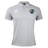 The Kingwood Rugby Waimak Polo by EMB Canterbury is a light grey short-sleeved shirt featuring a stylish crest on the left chest.