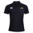 The Chicago Riot Waimak Polo by EMB Canterbury is a black men's rugby shirt with a white Canterbury logo on the right chest and the Chicago Riot shield logo on the left chest.