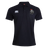 The Birmingham Iron Women's Football Waimak Polo by EMB Canterbury is a black short-sleeve rugby polo with the Canterbury logo on the right chest and a TRON logo with red accent on the left chest.