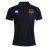 Introducing the Godzilla Rugby Football Club Waimak Polo by EMB Canterbury—a black short-sleeve rugby polo featuring a white Canterbury logo on the right chest and a maroon and yellow “Godzilla” team logo on the left chest. This men’s polo combines timeless style with durable comfort, making it ideal for both fans and players.