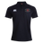 The Santa Rosa Youth Rugby Waimak Polo by Canterbury, from EMB Canterbury, is a black short-sleeve rugby polo shirt featuring the CCC Waimak Rugby Polo logo on the right chest and “Santa Rosa Youth Rugby” with a red rose emblem on the left chest—making it an ideal men’s rugby polo for comfort and style.
