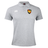 Gray Cincinnati Classical Academy Waimak Rugby Polo shirt with a collar, featuring the EMB Canterbury logo on the right chest and a colorful heraldic lion crest on the left chest.