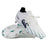 Step up your game with the Canterbury Speed Falcon 2.0 Pro SG rugby boots in WHITE/BALTIC GREEN—lightweight cleats featuring teal (Baltic Green) and black accents, a lace-up design, and metal studs for superior traction—designed for speed and agility just like other high-performance Canterbury boots.
