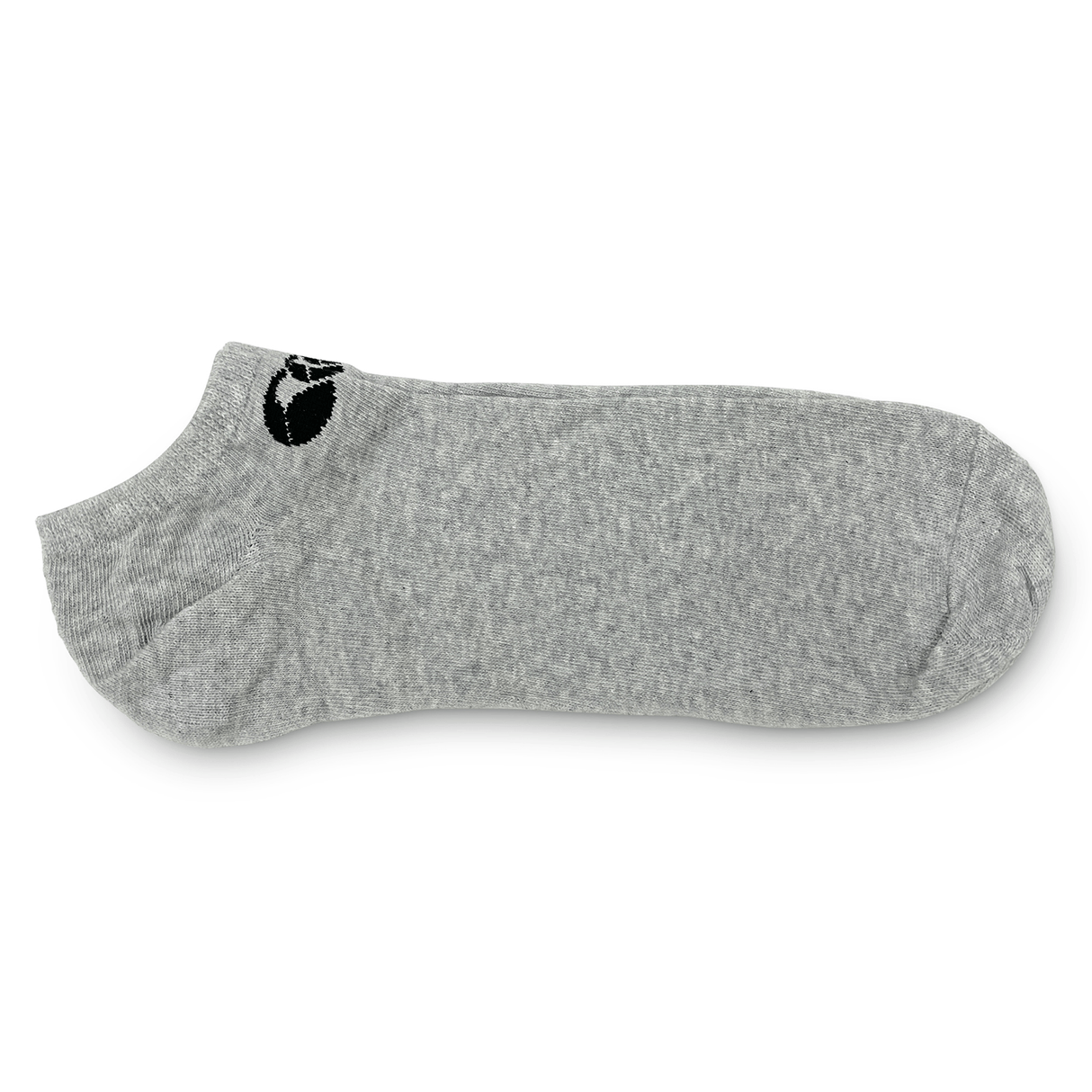 A Canterbury Cotton No-Show Sock with a black logo on it.