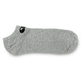 A Canterbury Cotton No-Show Sock with a black logo on it.