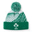 Show your support in style with the Ireland 26 Bobble Hat by Canterbury. This classic green and white knit beanie features a pom-pom on top and proudly displays the IRFU logo—three iconic shamrocks—on the front cuff. Perfect for any Ireland rugby fan!.