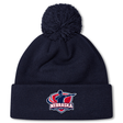 Stay warm at the match with the Nebraska Rugby Referee Society Pom Pom Beanie by EMB Canterbury, featuring a navy design, pom-pom top, and front logo patch.