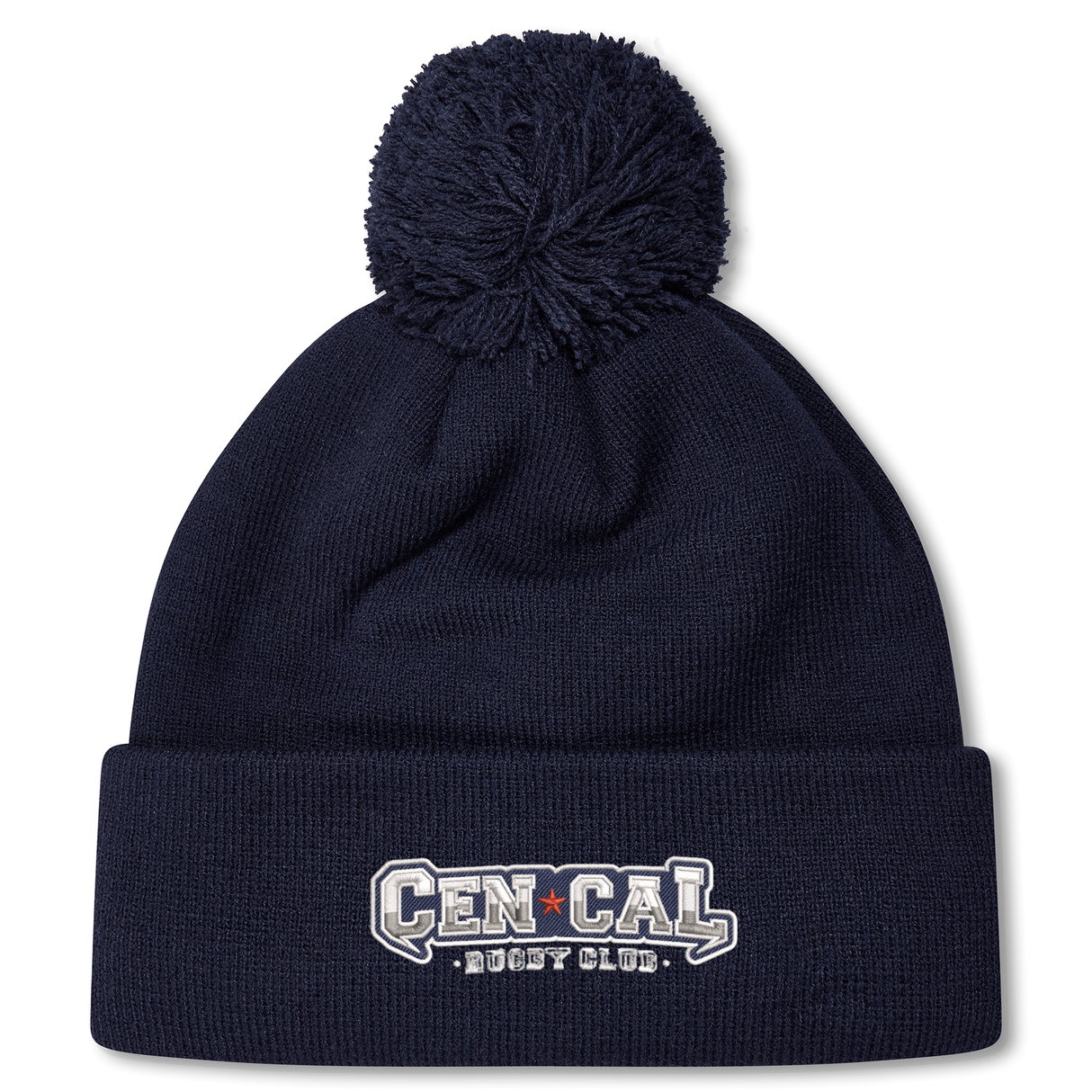 Stay warm in style with the CenCal Rugby Pom Pom Beanie by Canterbury, featuring fleece lining, a pom-pom top, and "CEN CAL RUGBY CLUB" embroidered on the front—perfect for any rugby fan. Brand: EMB Canterbury.