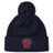 Stay warm with the Charlotte Cardinals Rugby Club Pom Pom Beanie by Canterbury—navy blue, fleece-lined, with a red club logo on the front cuff. The perfect rugby bobble hat from EMB Canterbury.
