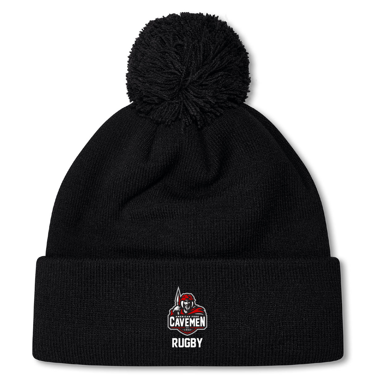 American Fork Cavemen Pom Pom Beanie by Canterbury
