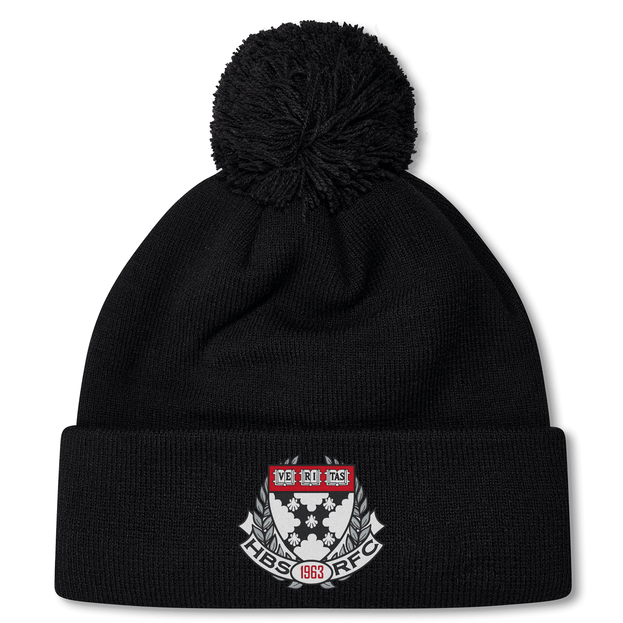 Harvard Business School RFC Pom Pom Beanie by Canterbury
