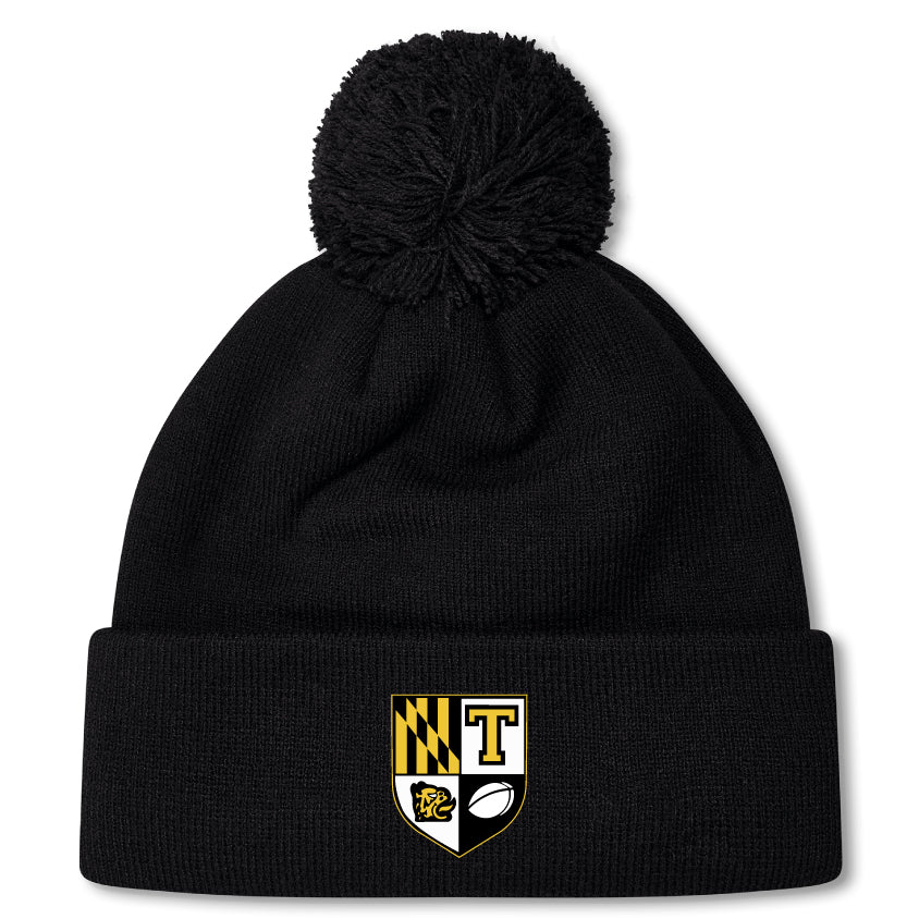 Towson University Rugby Pom Pom Beanie by Canterbury