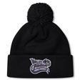 Stay warm and display your team pride with the Valley Panthers Girls Rugby Pom Pom Beanie by Canterbury. This black knit beanie from EMB Canterbury features a cozy pom-pom on top and showcases the bold purple and white “Valley Panthers Girls Rugby” logo on the front fold—perfect for any rugby enthusiast.
