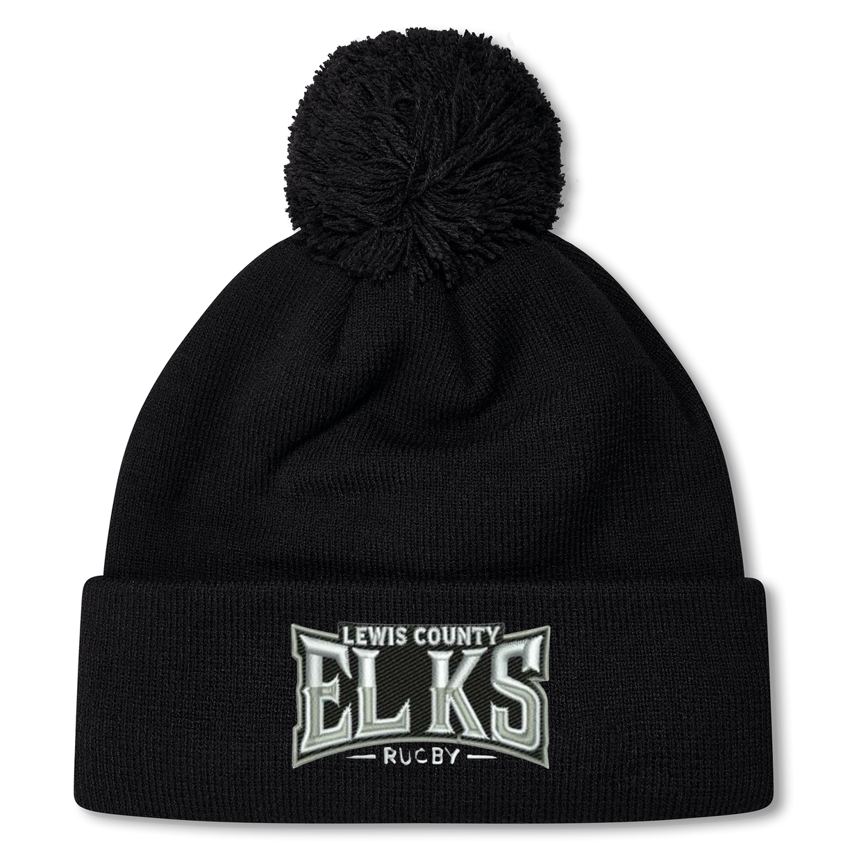 Stay warm while showcasing your team pride with the Lewis County Elks Pom Pom Beanie by Canterbury. Crafted by EMB Canterbury in a classic black knit and featuring a playful pom-pom, this cozy hat displays the embroidered “Lewis County Elks Rugby” logo on the front cuff. Inspired by the timeless Canterbury bobble hat style, it’s the perfect accessory for chilly days and loyal fans alike.