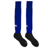 A pair of blue and black Canterbury Club Socks by Canterbury.